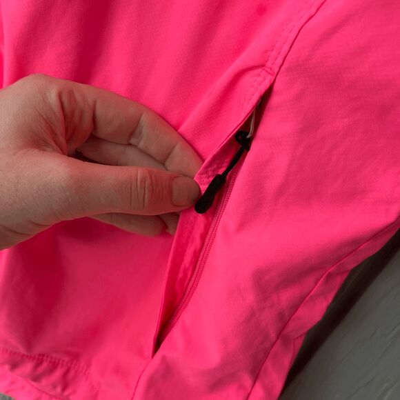 Saucony ViZiPRO Running Vest Neon Pink Reflective Windbreaker Sz M - Picture 7 of 13